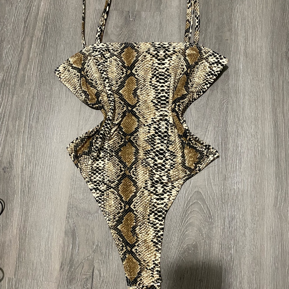 Chic Snake Print Swimsuit